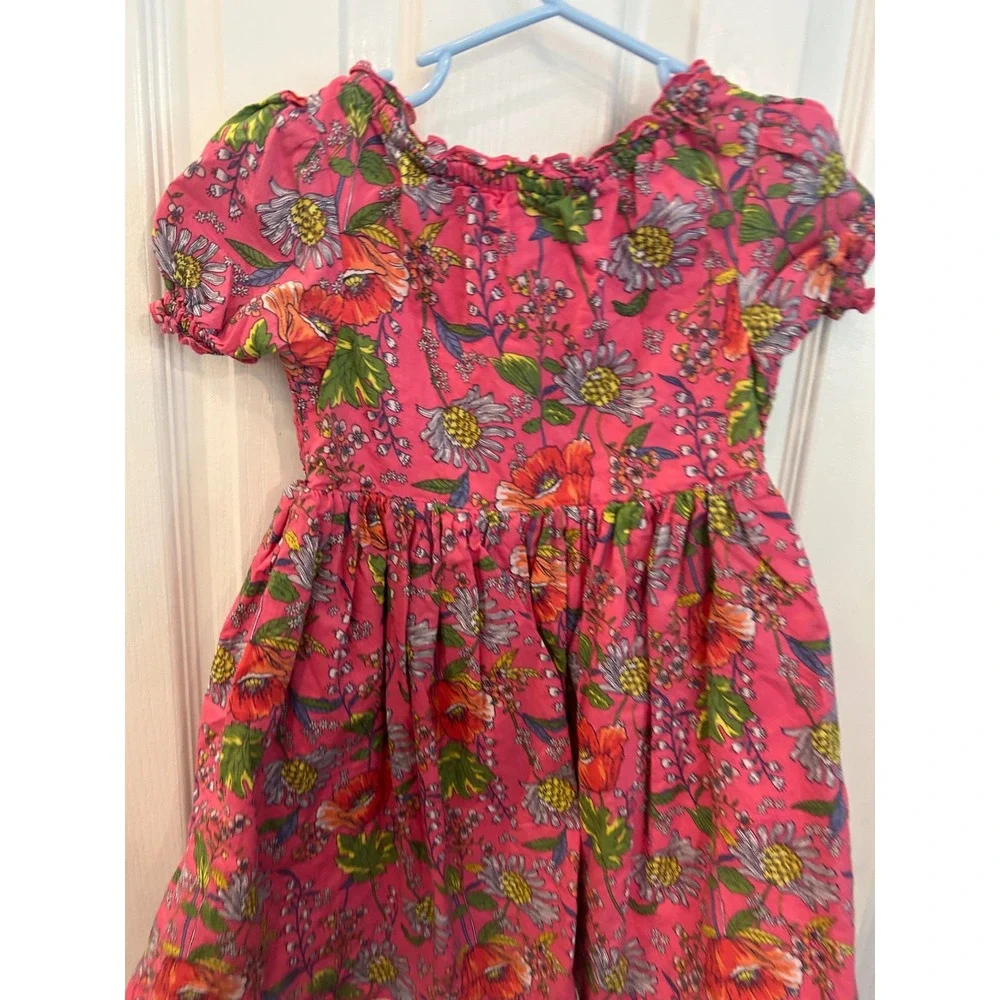 Baby Gap‎ Floral Dress Pink Smocked Puff Sleeve Toddler Girls 5 Years